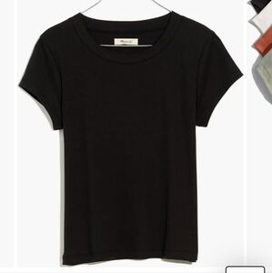 Madewell Ribbed Cotton T Shirt, medium